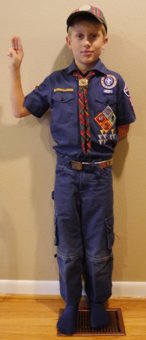 Example Cub Scout field uniform